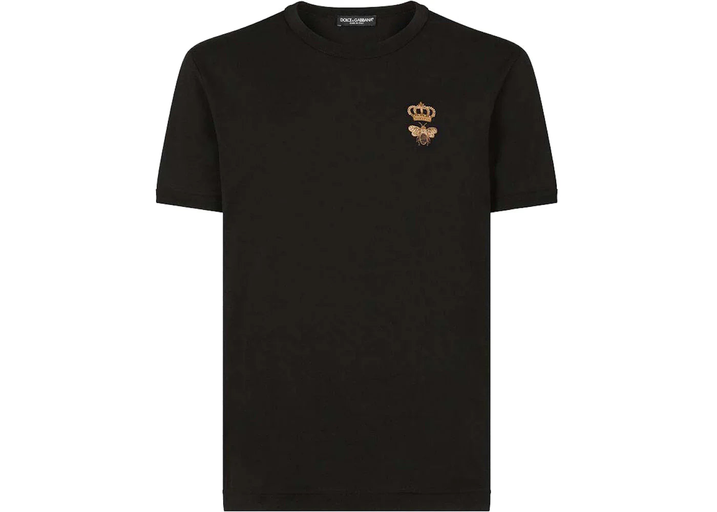 Dolce & Gabbana Cotton French Wire Embellishment T-Shirt Black