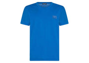 Dolce & Gabbana Cotton Logoed Plaque T-Shirt Turquois