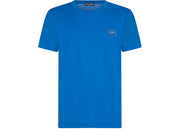 Dolce & Gabbana Cotton Logoed Plaque T-Shirt Turquois