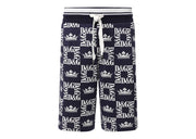 Dolce & Gabbana Crown D&G Logo Shorts Blue/White
