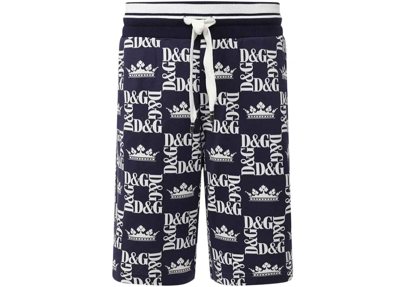 Dolce & Gabbana Crown D&G Logo Shorts Blue/White