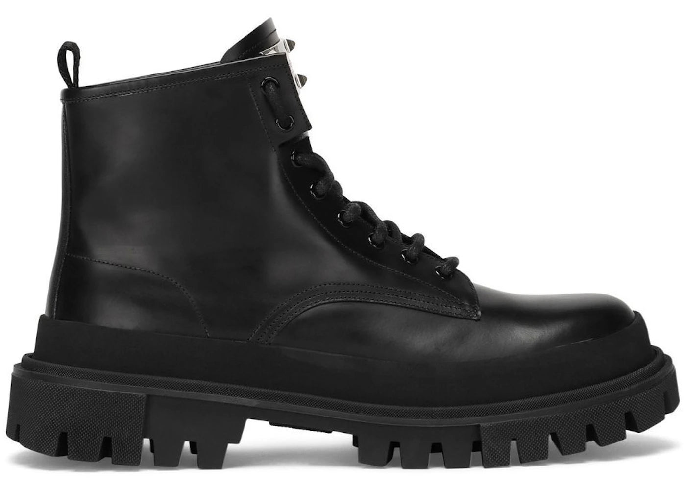 Dolce & Gabbana Lace Up Ankle Boots Black