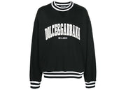 Dolce & Gabbana Logo-Applique Varsity Sweatshirt Black/White