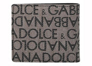 Dolce & Gabbana Logo Jacquard Wallet Beige/Black