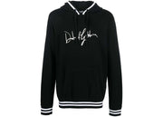 Dolce & Gabbana Logo-Print Detail Drawstring Hoodie Black