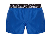 Dolce & Gabbana Logo Swim Shorts Blue/Black