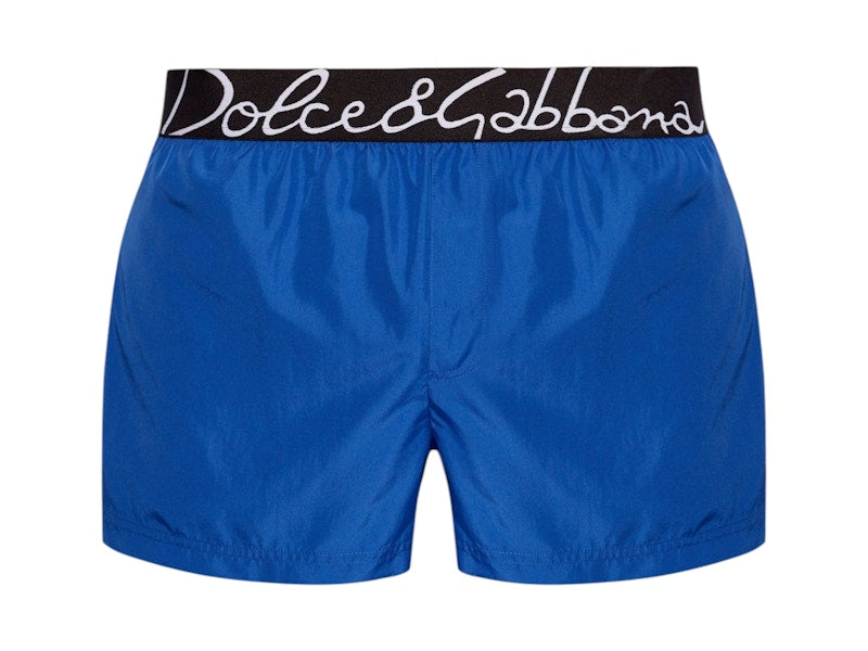 Dolce & Gabbana Logo Swim Shorts Blue/Black