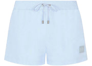 Dolce & Gabbana Shorts Branded Plate Swim Trunks Azure