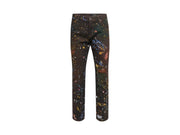 Dolce & Gabbana Straight Leg Painted Jeans Black Coffee
