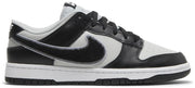 Dunk Low 'Chenille Swoosh - Black Grey Fog'