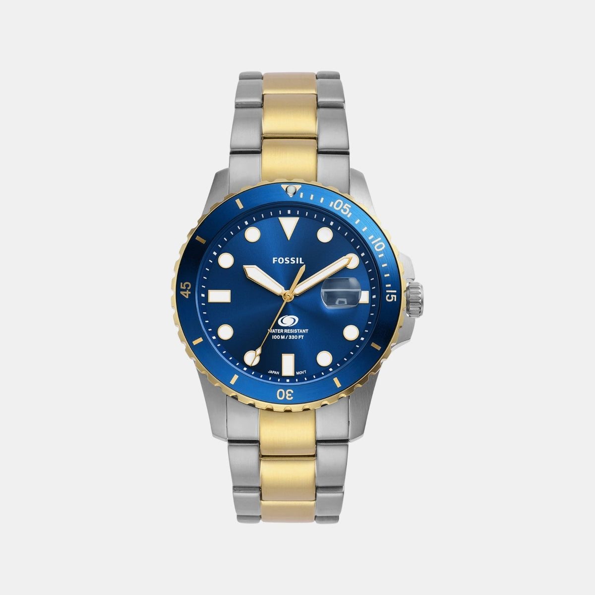 Fossil Fossil Blue Dive Men Quartz Blue Dial Analog Stainless Steel Watch Fs6034