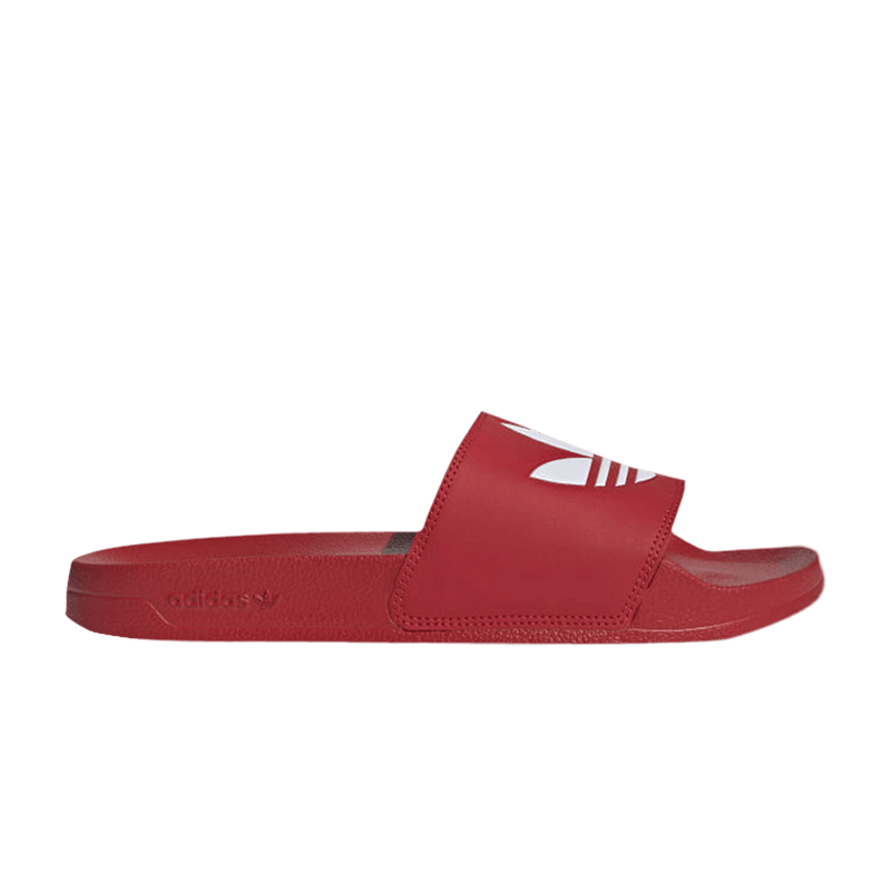 Adidas Adilette Lite Slides Trefoil Logo - Scarlet