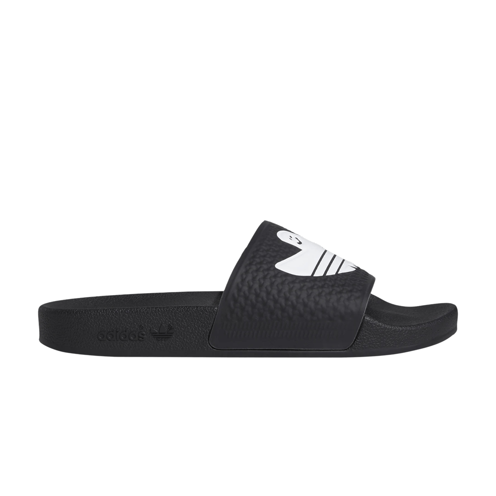 Adidas Shmoofoil Slides Black White