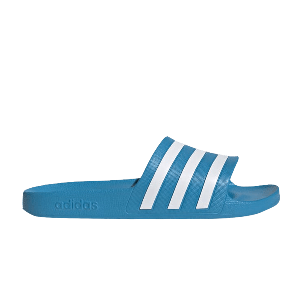 Adidas Adilette Aqua Slides Solar Blue
