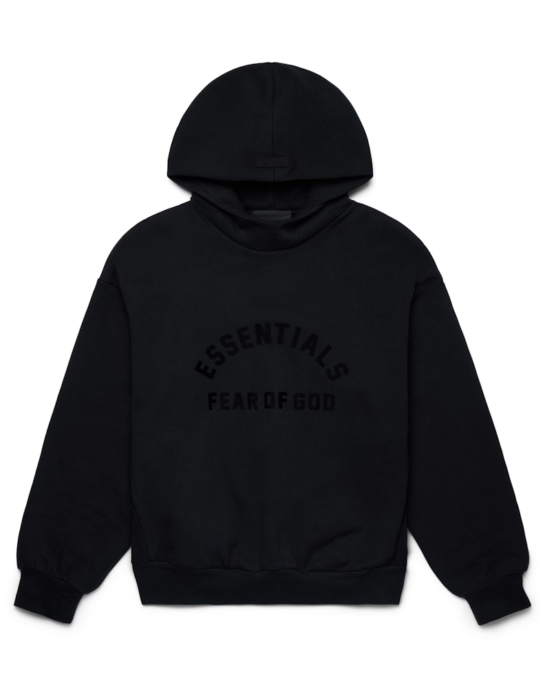 Fear of God Essentials Arch Logo Hoodie Jet Black
