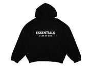 Fear Of God Essentials Fleece Hoodie (Fw24) Black