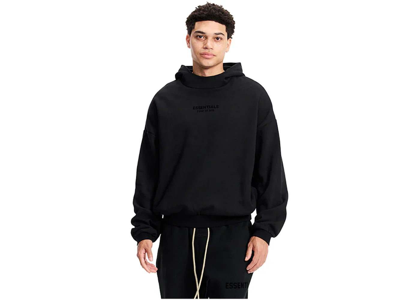 Fear Of God Essentials Hoodie Jet Black