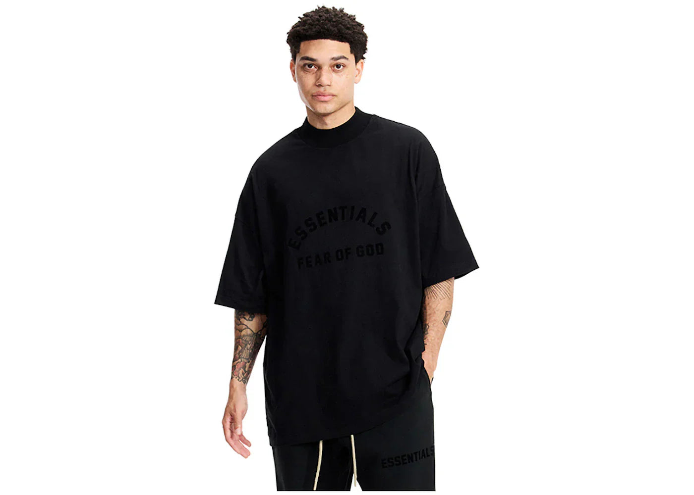 Fear Of God Essentials Arch Logo T-Shirt Jet Black