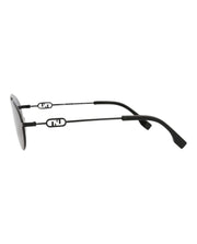 Fendi Aviator Sunglasses Black Black Smoke (FE40072U-Y-57-01A)