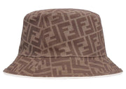 Fendi FF Motif Bucket Hat Brown/Cream