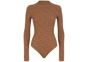 Fendi x SKIMS Mock Neck Long Sleeve Bodysuit California