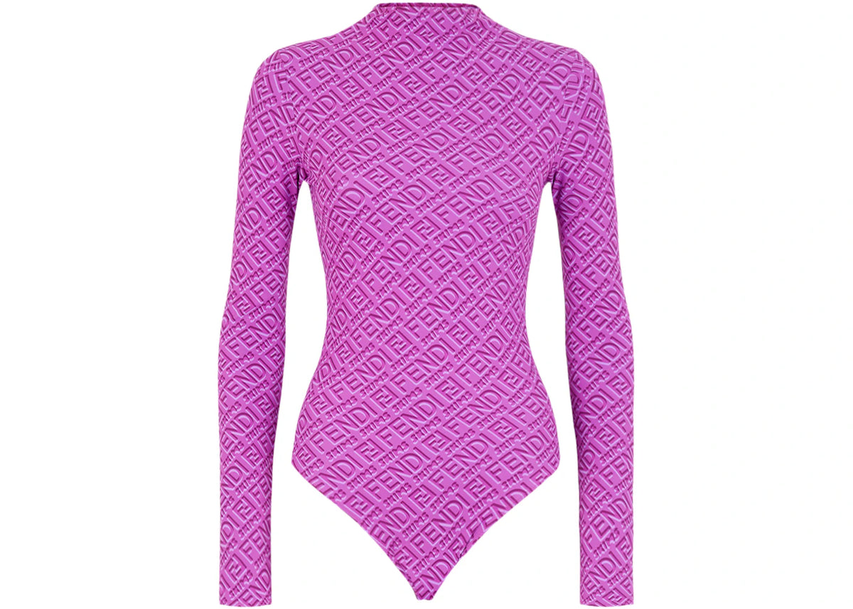 Fendi x SKIMS Mock Neck Long Sleeve Bodysuit Colorado