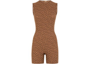 Fendi x SKIMS Sleeveless Mid Thigh Bodysuit California
