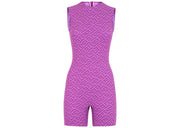 Fendi x SKIMS Sleeveless Mid Thigh Bodysuit Colorado