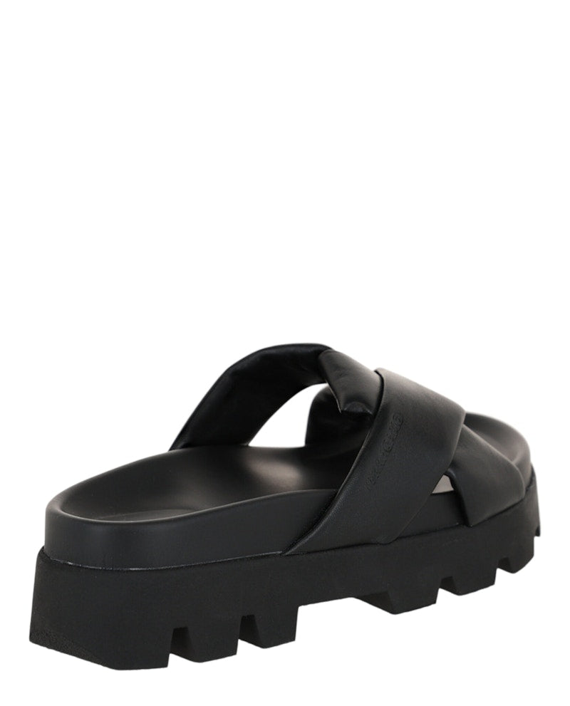 Ferragamo Air Lug Leatherandals Black (Women's)
