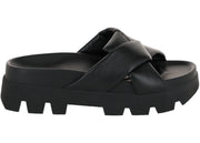 Ferragamo Air Lug Leatherandals Black (Women's)