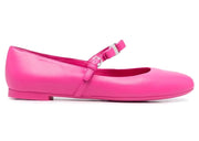 Ferragamo Bow-Detail Leather Ballerina Shoes Pink (Women's)