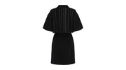 Ferragamo Contrast Stitch Knit Dress Blue