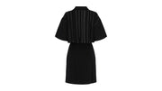 Ferragamo Contrast Stitch Knit Dress Blue