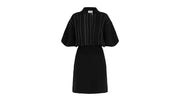 Ferragamo Contrast Stitch Knit Dress Blue