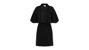 Ferragamo Contrast Stitch Knit Dress Blue