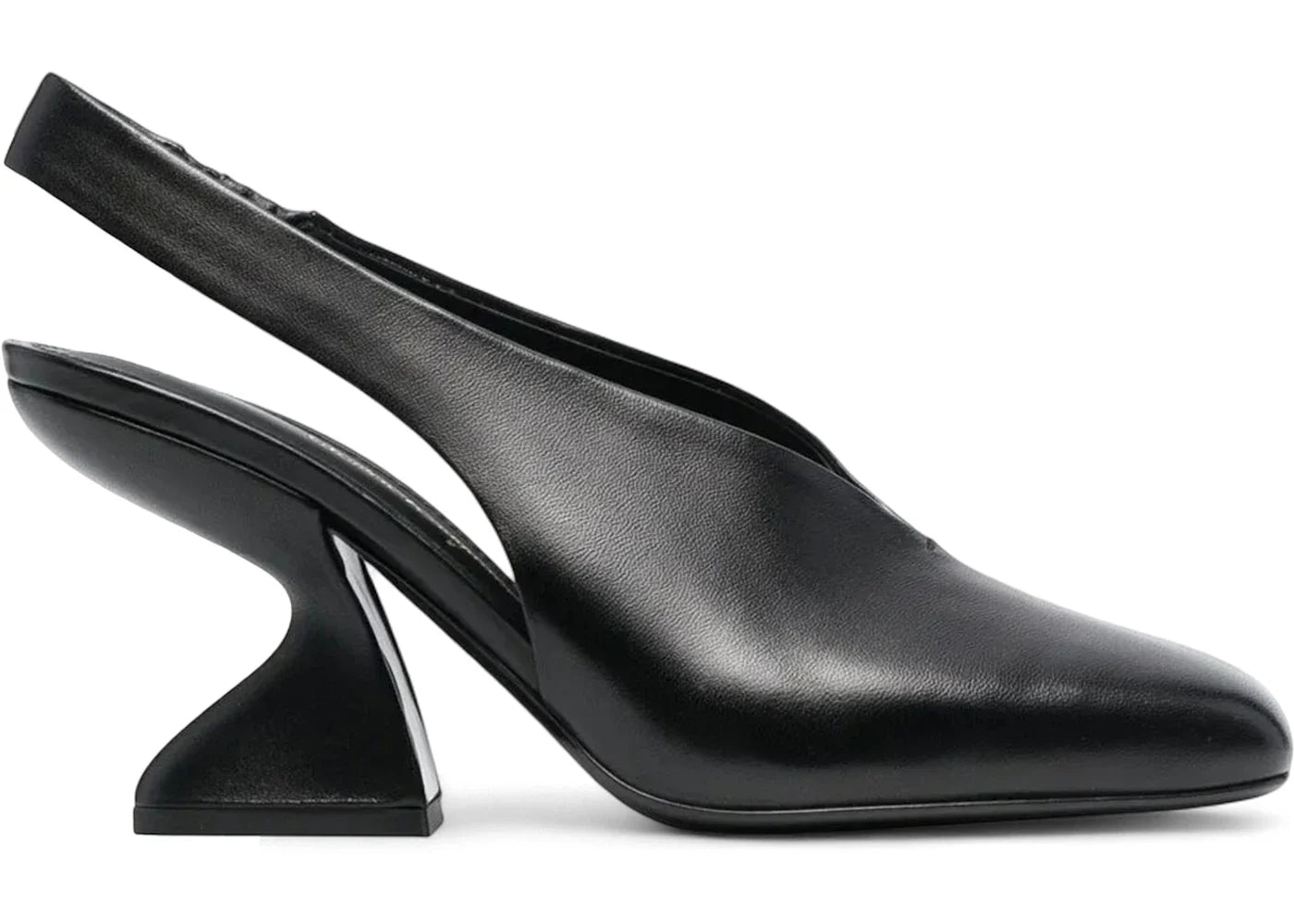 Ferragamo F-Heel 100mm Slingback Pumps Black (Women's)