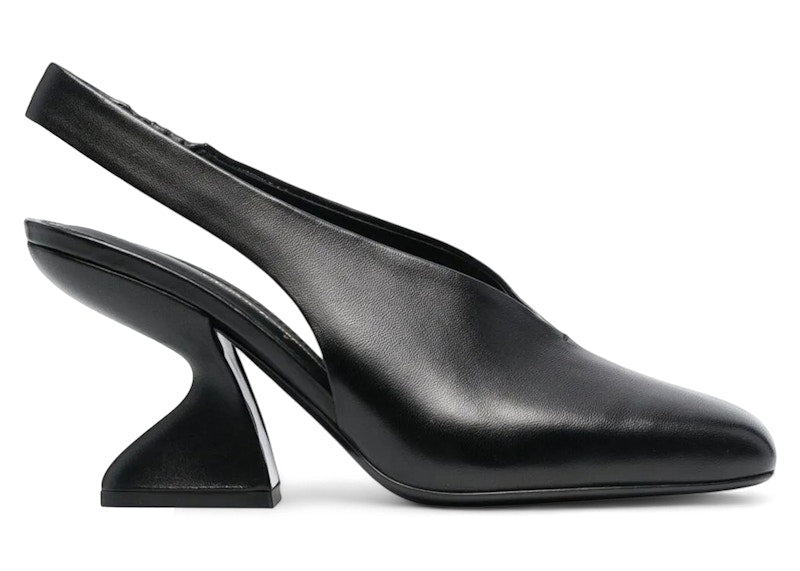 Ferragamo F-Heel 100mm Slingback Pumps Black (Women's)