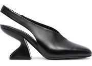 Ferragamo F-Heel 100mm Slingback Pumps Black (Women's)