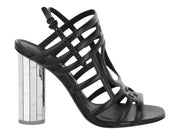 Ferragamo Florenza Slingback Heel Sandals Black (Women's)