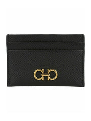 Ferragamo Gancini Credit Card Holder Black