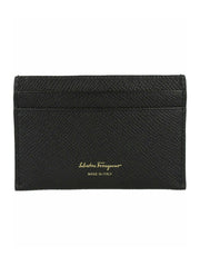 Ferragamo Gancini Credit Card Holder Black