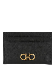 Ferragamo Gancini Credit Card Holder Black