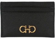 Ferragamo Gancini Credit Card Holder Black