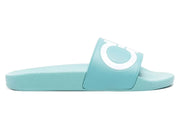 Ferragamo Gancini-Print Slides Blue (Women's)