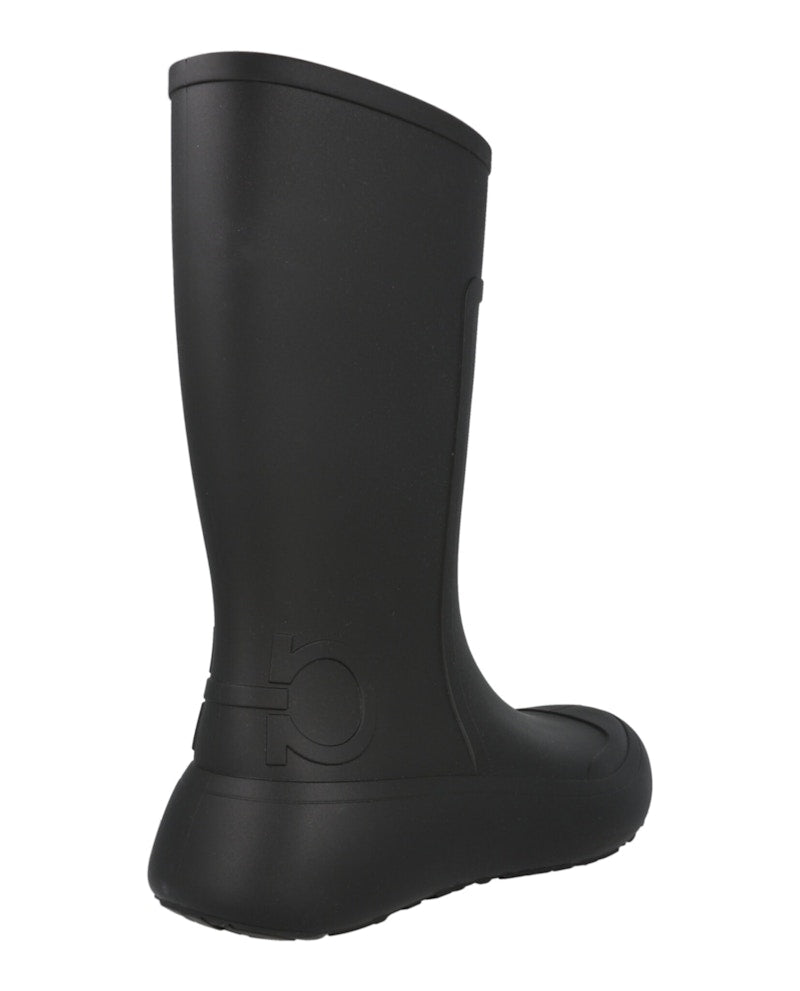 Ferragamo Gancini Rainboots Black