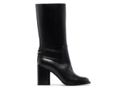 Ferragamo Gancio Horsebit 85mm Boots Black (Women's)