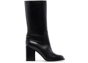 Ferragamo Gancio Horsebit 85mm Boots Black (Women's)
