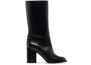 Ferragamo Gancio Horsebit 85mm Boots Black (Women's)