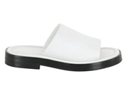 Ferragamo Giunone Leather Slides White (Women's)