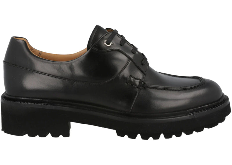Ferragamo Gorin Lace Up Derby Shoes Black